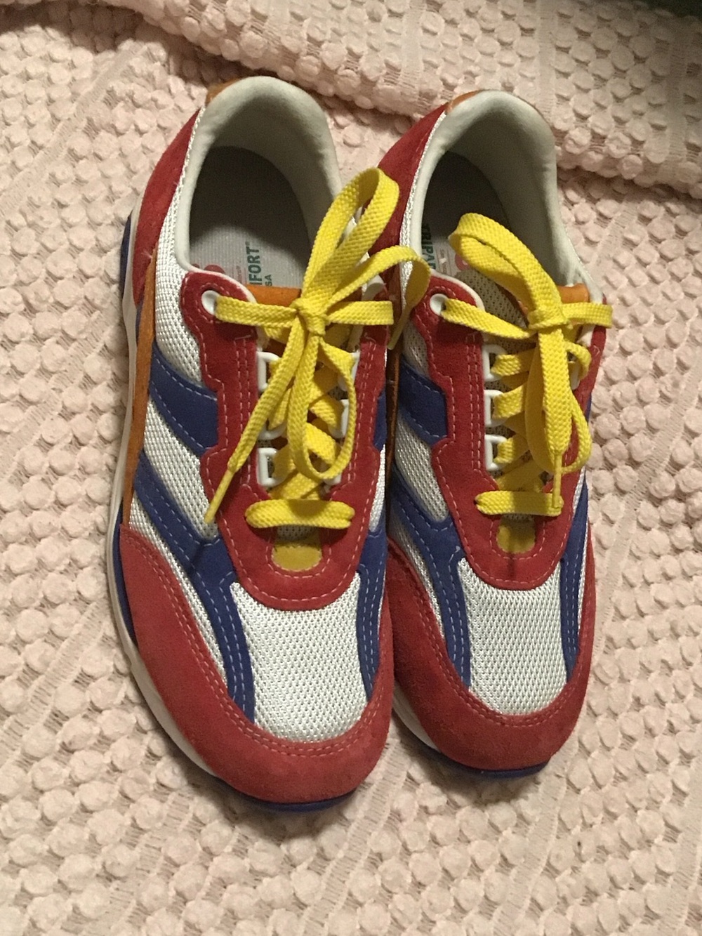 SAS Tour Mesh Red, Blue, Yellow & White Sneakers- UNISEX